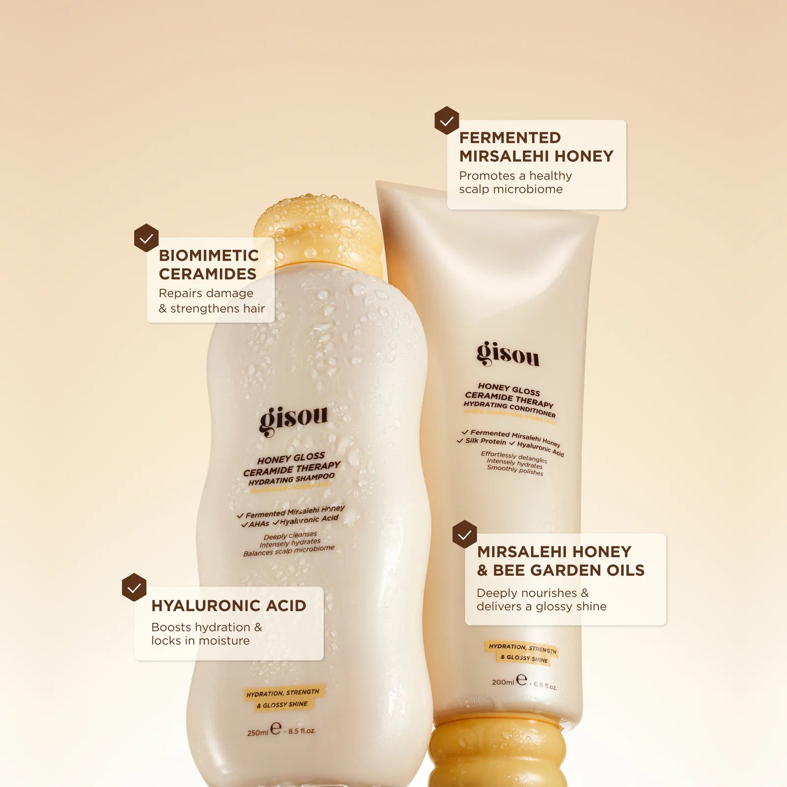 Gisou Honey Gloss Hair Wash Trio