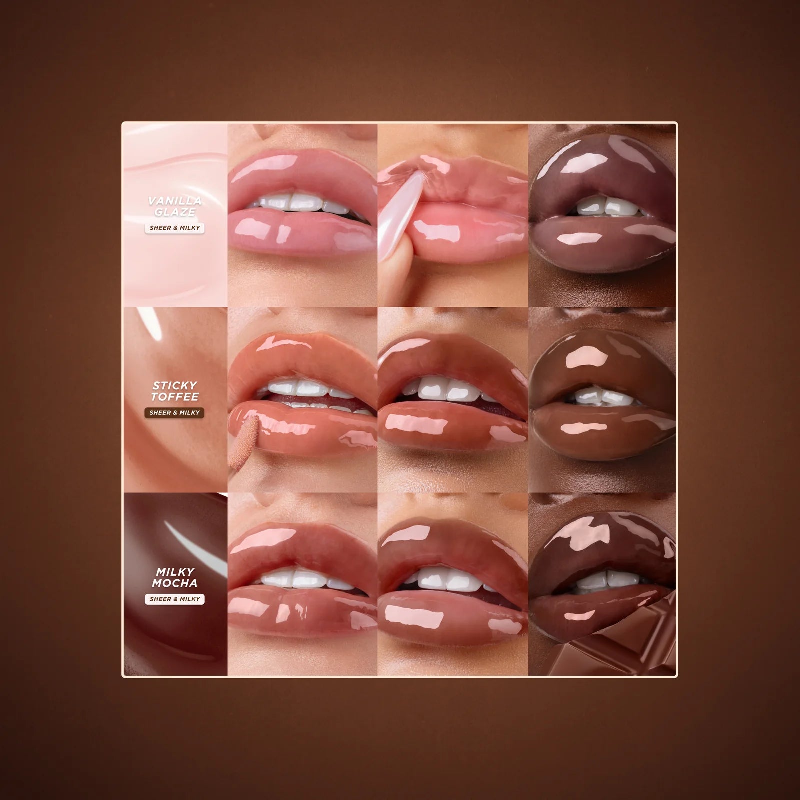 Gisou Glazed Lips Trio