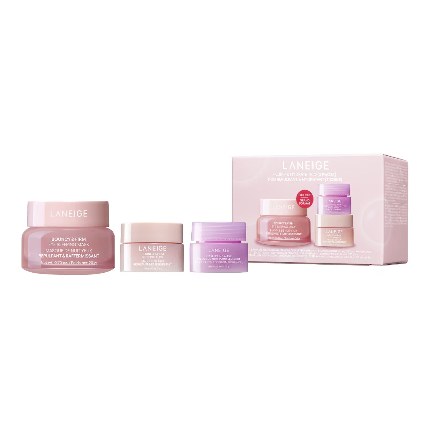 LANEIGE Trio Bouncy & Firm set za noćnu njegu