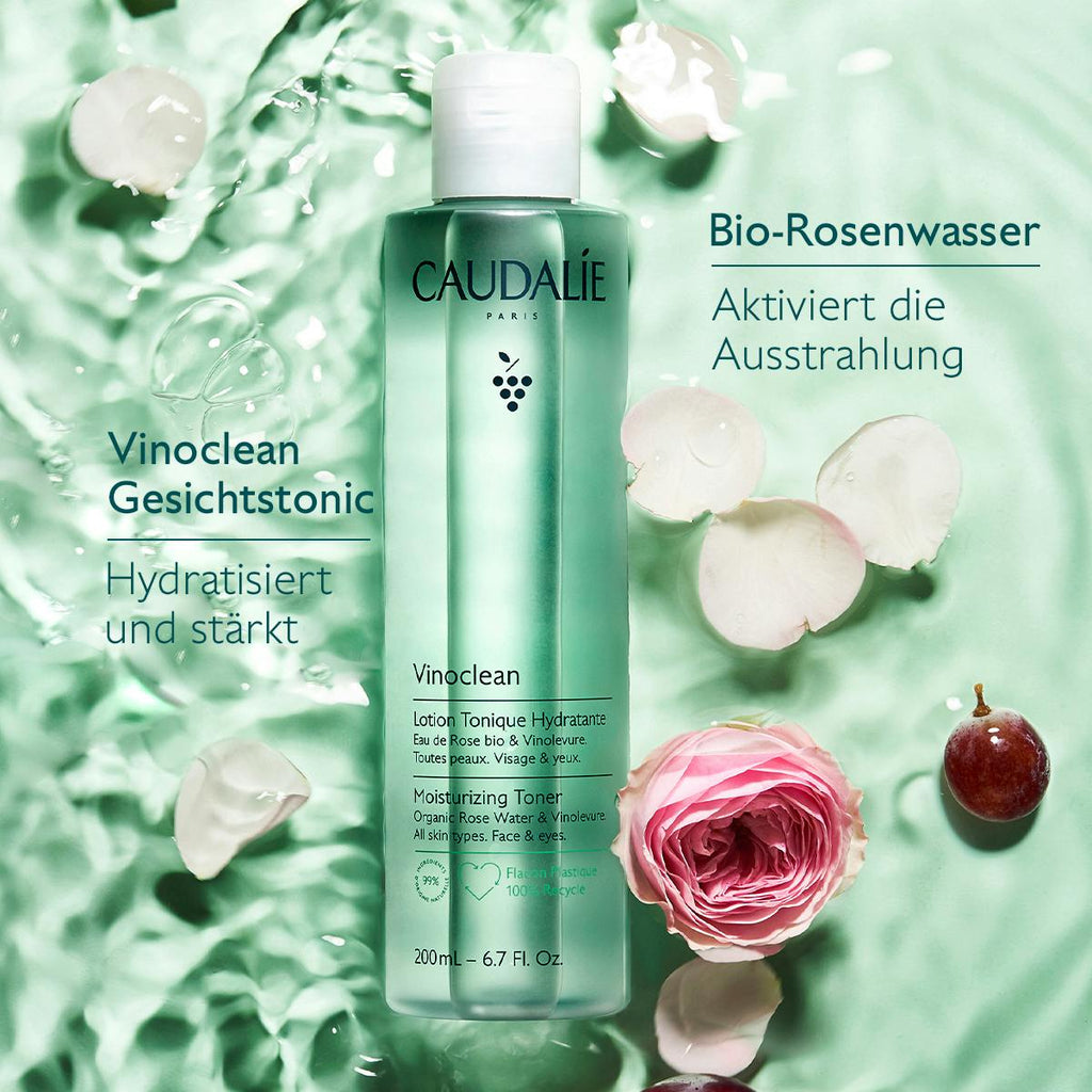 Caudalie Vinoclean Moisturizing Toner With Organic Rose Hydrosol