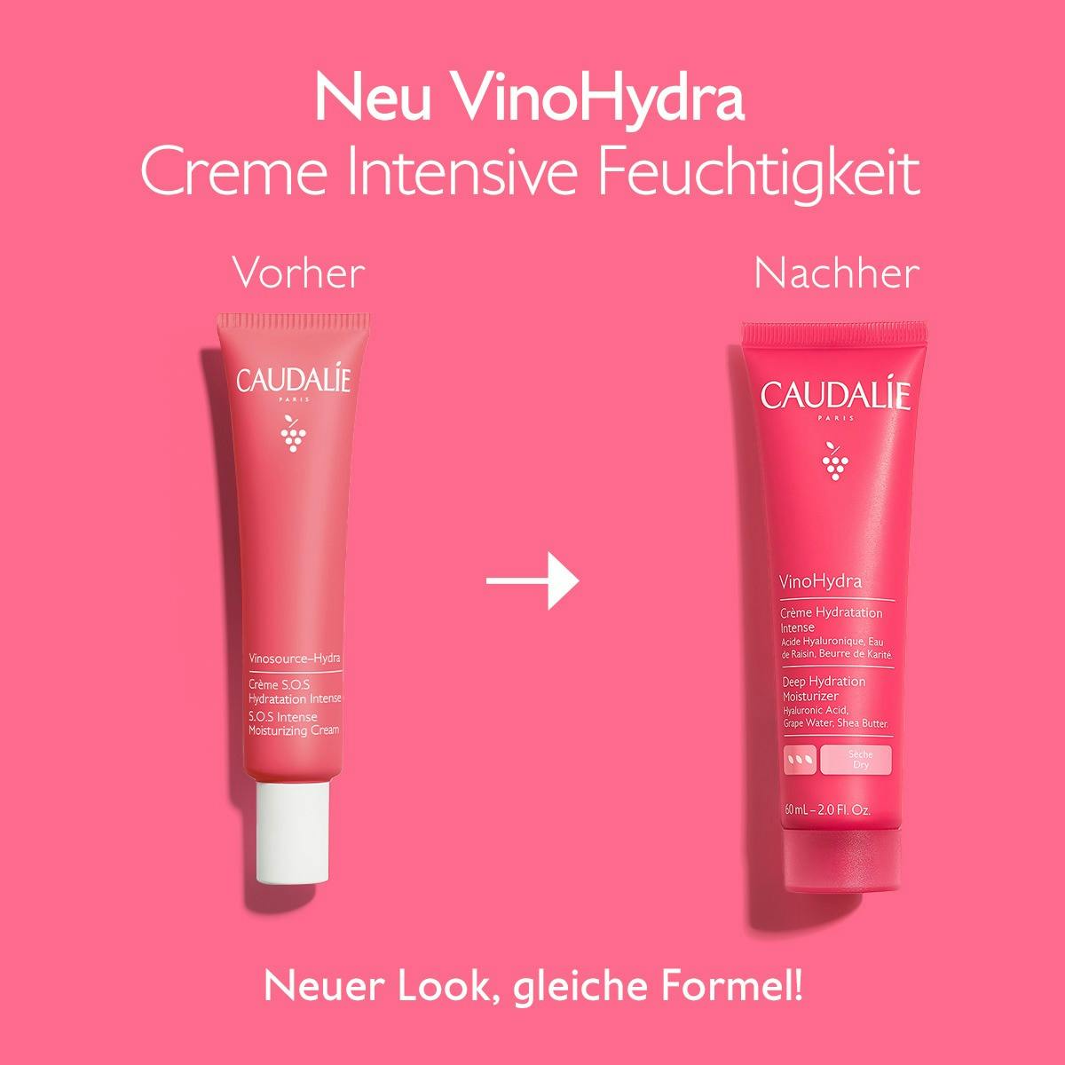 Caudalie Vinosource-Hydra S.O.S Intense Moisturizing Cream 60mL