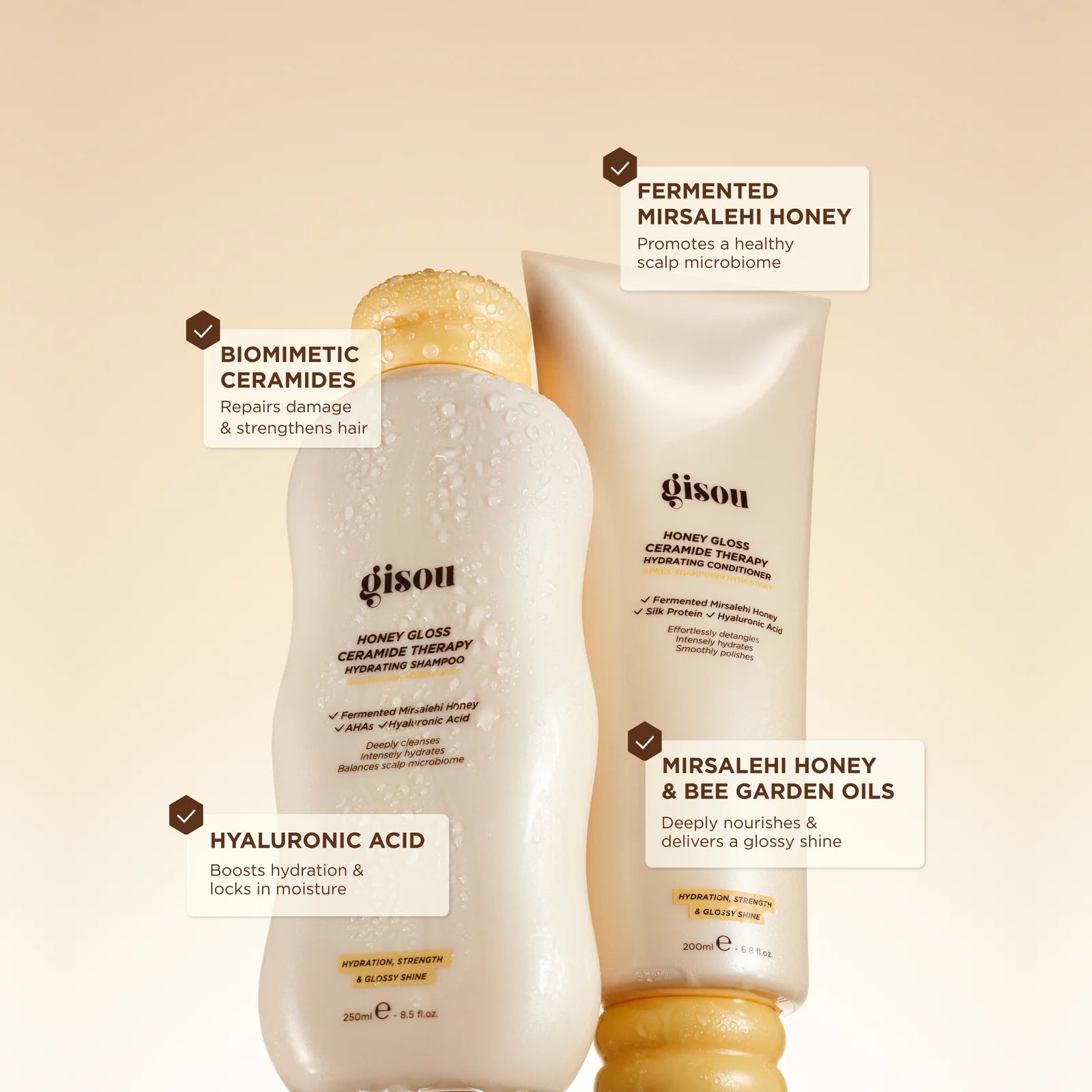 Gisou Honey Gloss Hair Routine
