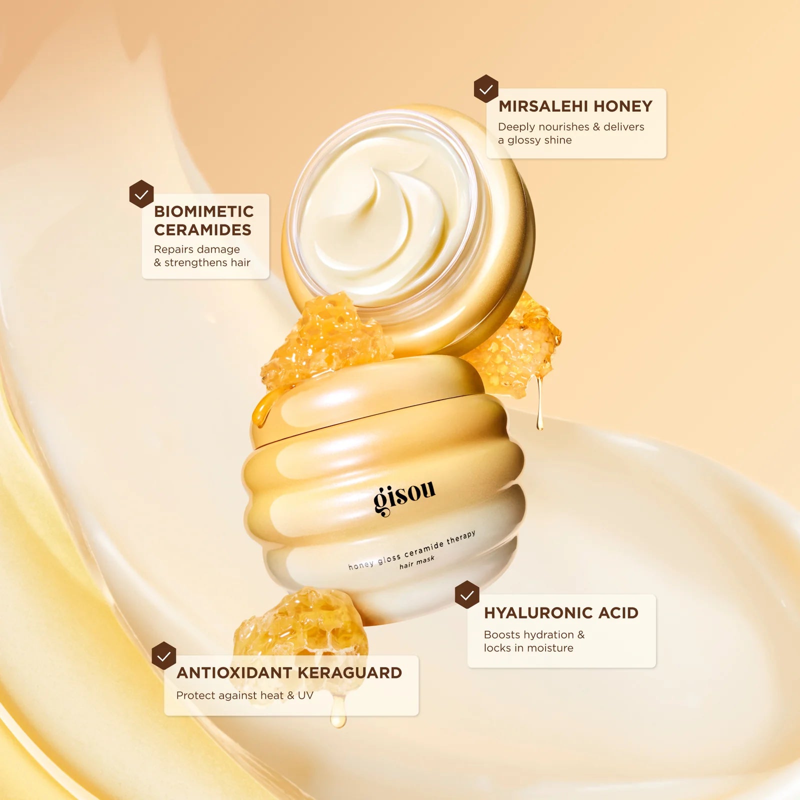 Gisou Honey Gloss Hair Routine