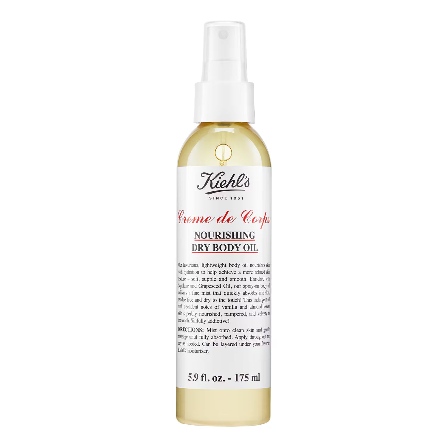 Kiehl’s Crème de Corps Nourishing Dry Body Oil - Nylaglow
