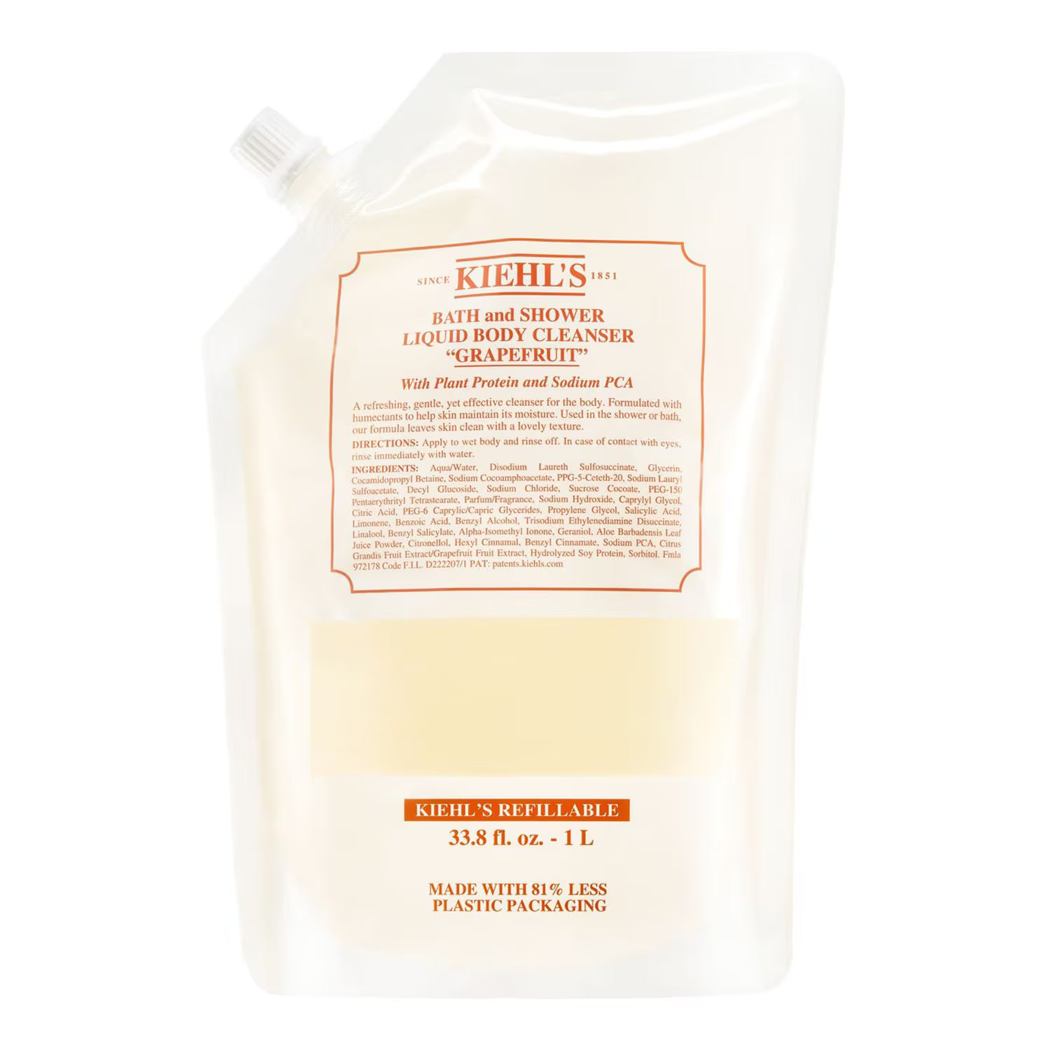 Kiehl’s Grapefruit Bath and Shower Liquid Body Cleanser - Nylaglow
