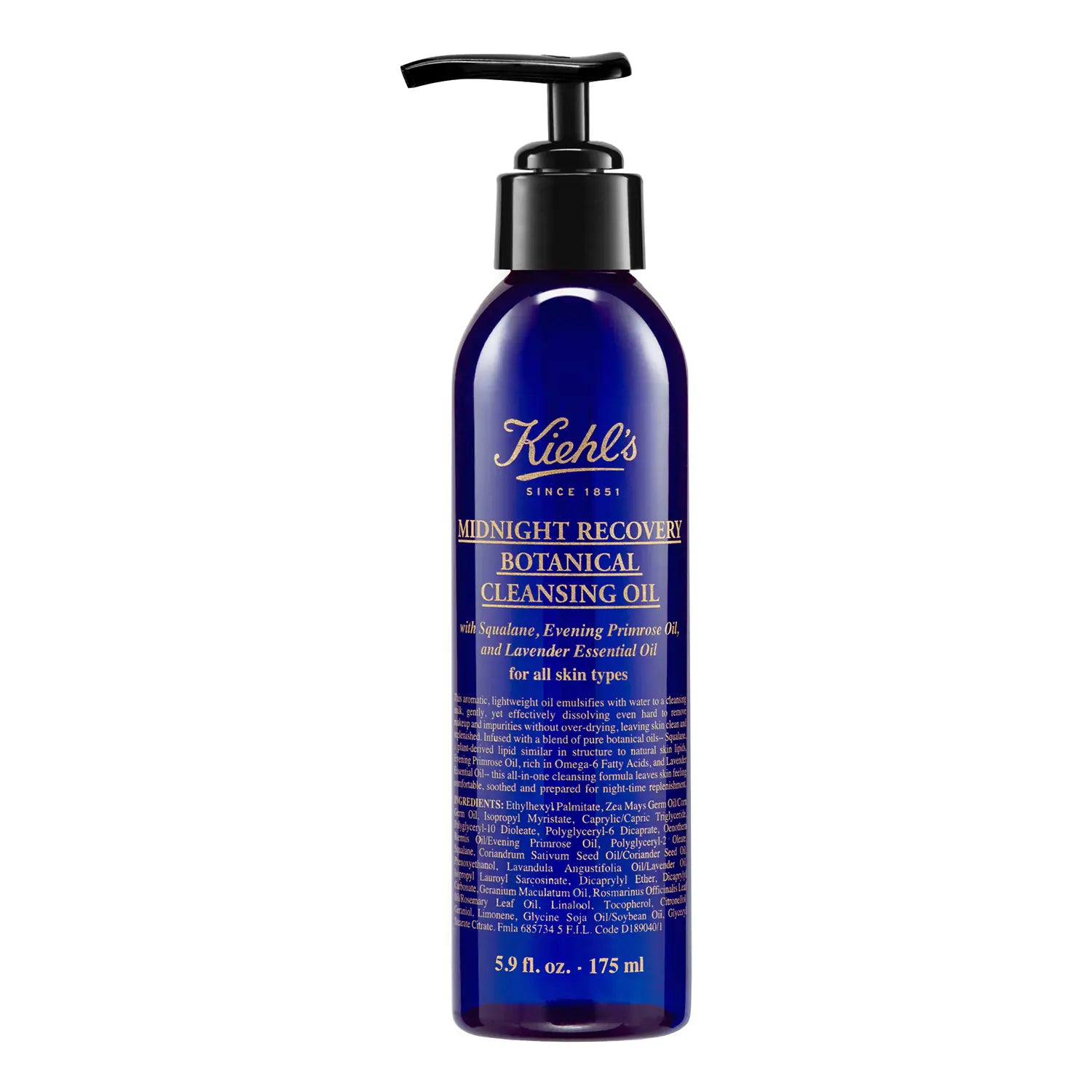 Kiehlʼs Midnight Recovery Botanical Cleansing Oil - Nylaglow
