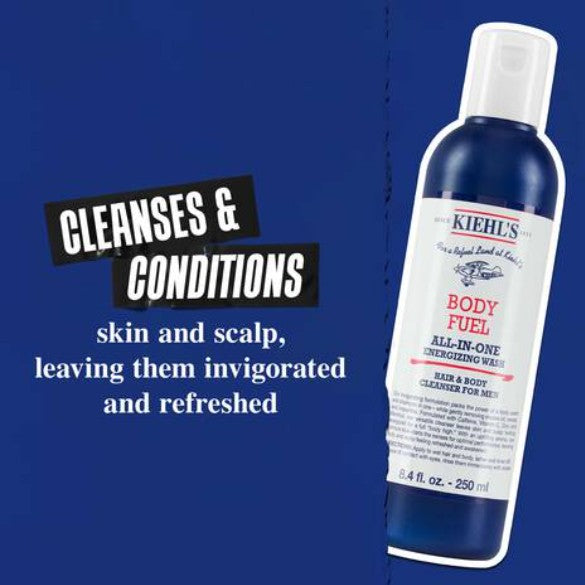 Kiehls Body Fuel All‑in‑One Energizing Wash