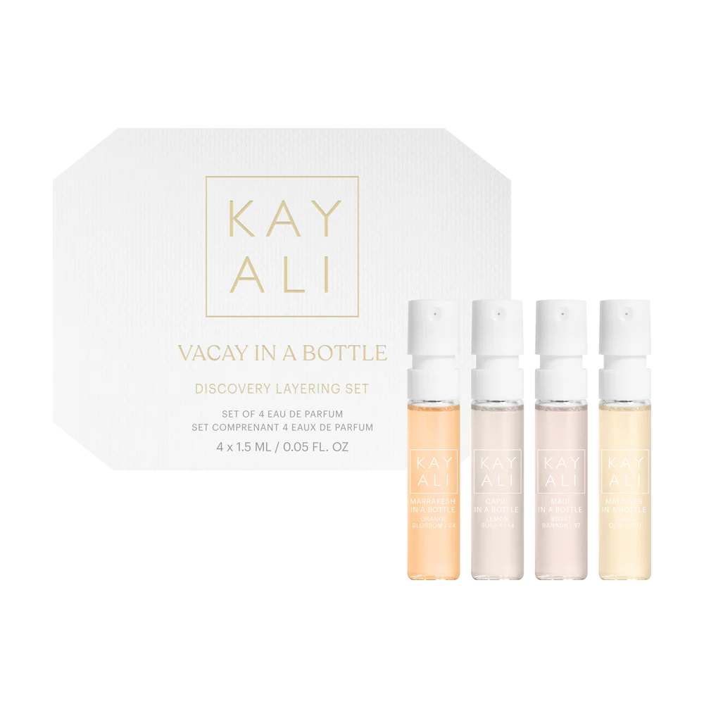 Kayali Vacay in a Bottle Discovery Set (Capri, Maui, Maldives, Marrakesh)