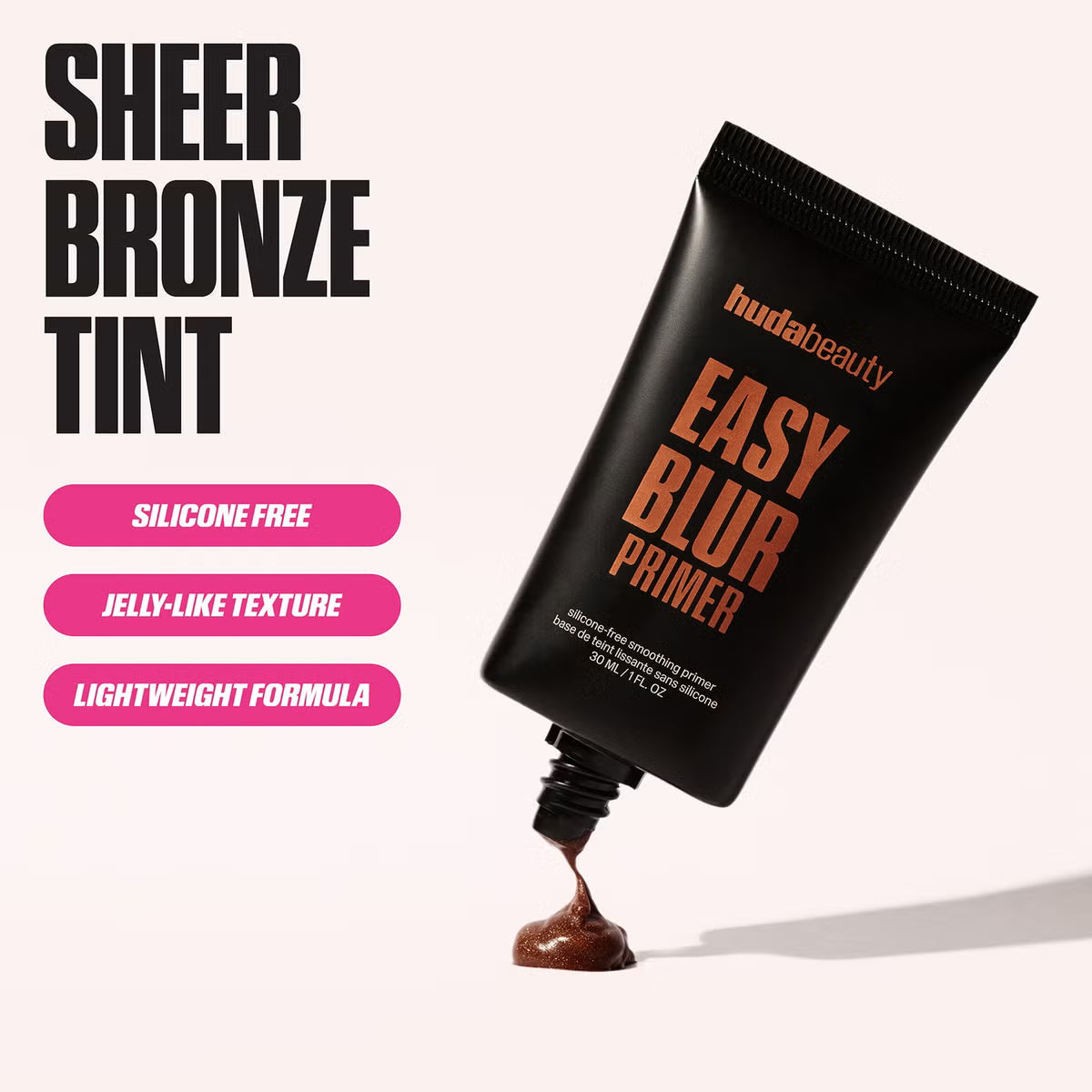 HudaBeauty Easy Blur Silicone-Free Smoothing Primer Bronze Fudge