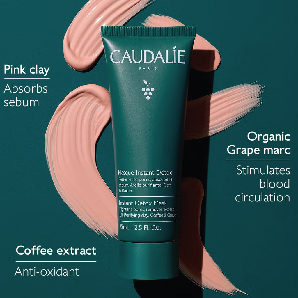 Caudalie Instant Detox Mask with Rosa Tonerde