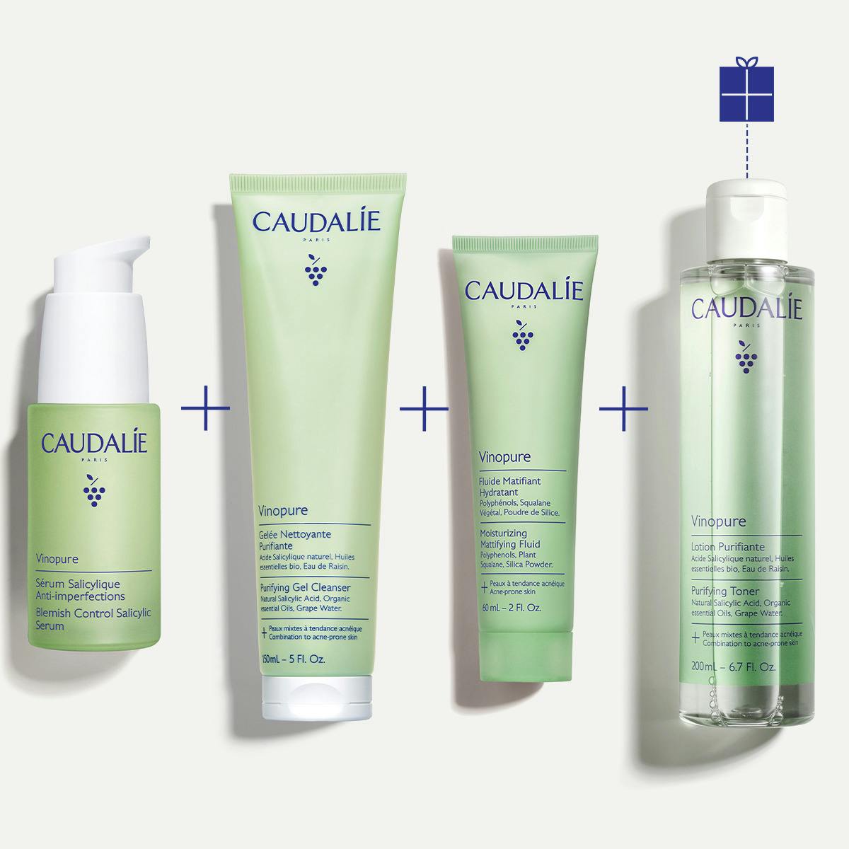 Caudalie Vinopure Anti-Blemish Routine Set
